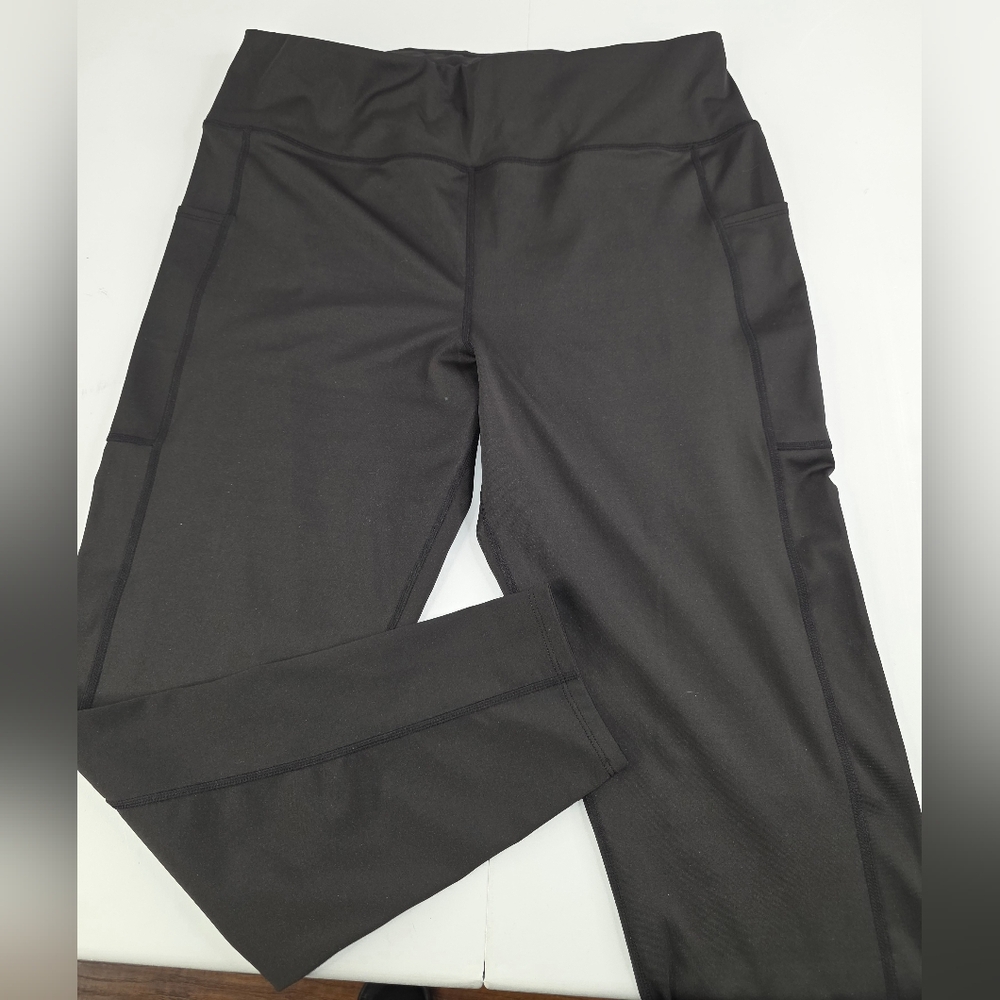 WalkPop Women's Black Leggings Workout Yoga Size 2X AE-2558